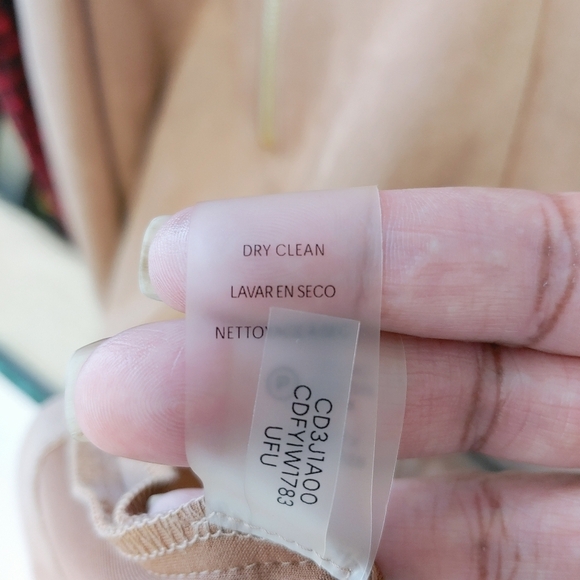 Calvin Klein Faux Suede Sheath Slim Fit Dress Sz 8 Career Evening Cocktails - Picture 11 of 11